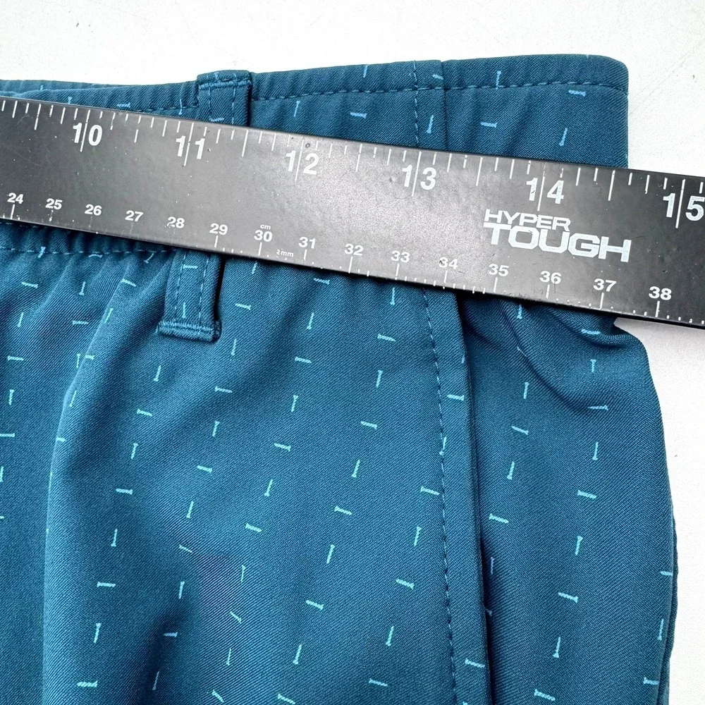 UNDER ARMOUR Men's 32/34 Teal Vanish Showdown Performance Golf Tee Print Pants